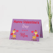 Carte Safari Valentine pour maman (Devant)
