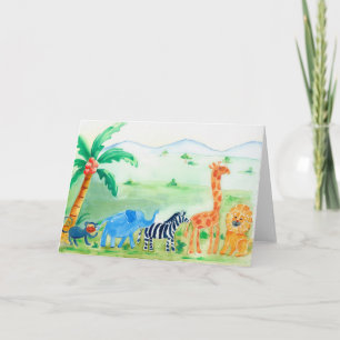 Carte Safari Wild Animal