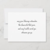 Carte Sage Clover Vin floral Saint Patrick's Day Note (Dos)