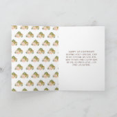 Carte Sage Green et Peach Floral Citrouille Anniversaire (Intérieur)