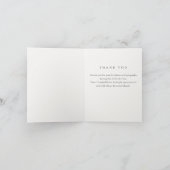 Carte Sage Green Eucalyptus Minimalist Funeral Thank You (Intérieur)