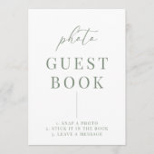 Carte Sage Green Moderne Élégant Mariage Symbole de mari (Devant)