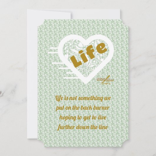Carte Sage Life Note Card par Adiela Akoo (Devant)