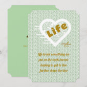 Carte Sage Life Note Card par Adiela Akoo (Devant / Derrière)