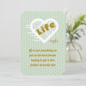 Carte Sage Life Note Card par Adiela Akoo (Debout devant)