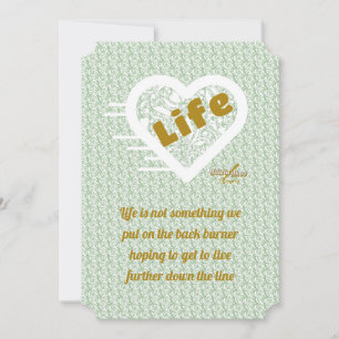 Carte Sage Life Note Card par Adiela Akoo