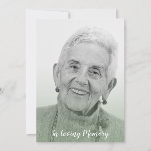 Carte Sage Trendy Transparency Effect Funeral Dear Ones (Devant)