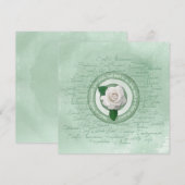 Carte Sage Vert avec Citation d'autonomisation de Rose B (Devant / Derrière)