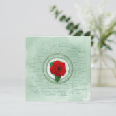 Carte Sage Vert avec Citation d'autonomisation de Rose R (Debout devant)