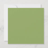 Carte Sage Vert Olive Couleur Uni  (Dos)