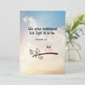 Carte Sagesse - Proverbes 10:19 (Debout devant)