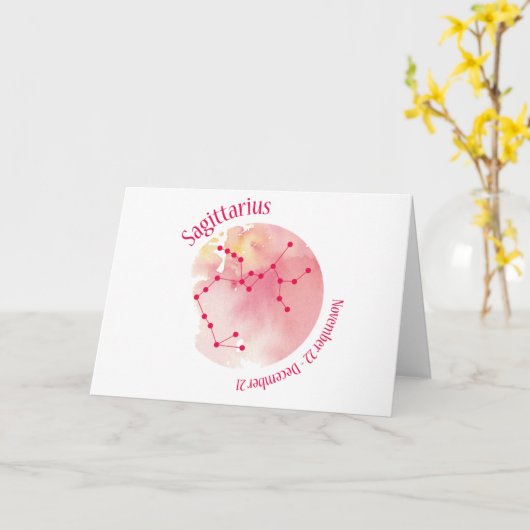 Carte Sagittaire (Fleur jaune)
