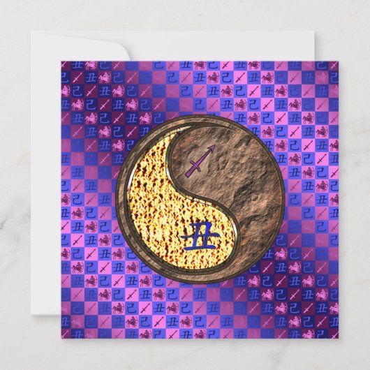 Carte Sagittarius & Earth Ox (Devant)