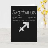 Carte Sagittarius Horoscope Astrologie Étoile Signal Ann (Fleur jaune)