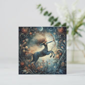 Carte Sagittarius Zodiac Astrology Mystical Birthday (Debout devant)