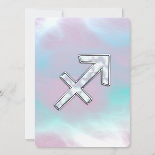Carte Sagittarius Zodiac Signe sur la Mère de la Perle (Devant)