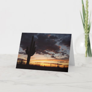 Carte Saguaro Sunset III Arizona Desert Paysage