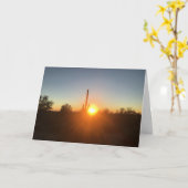 Carte saguarset sunset (Fleur jaune)