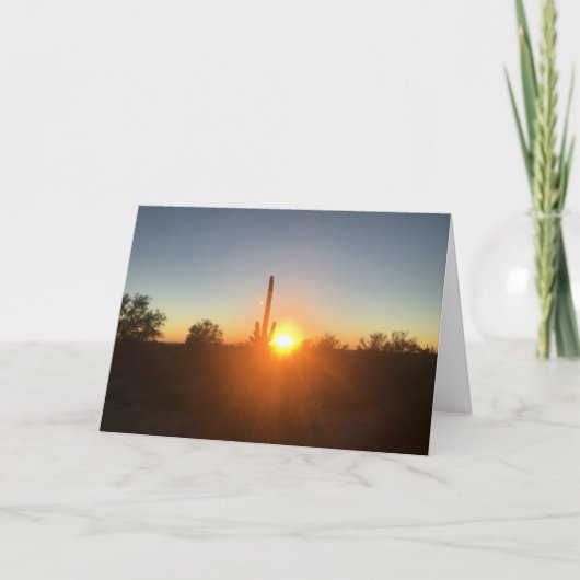 Carte saguarset sunset (Devant)