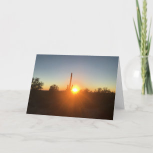 Carte saguarset sunset sympathy card