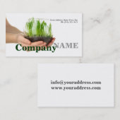 Carte saine de végétarien de la vie de vert cru de (Devant / Derrière)