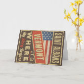Carte Saint Albans Vermont (Fleur jaune)