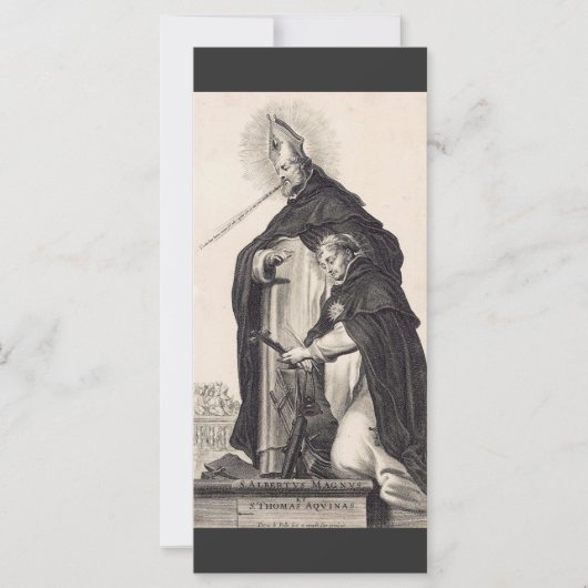 Carte Saint Albert le Grand et saint Thomas d'Aquin (Devant)