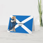 Carte Saint André l'Apôtre et le drapeau de l'Ecosse (Devant)