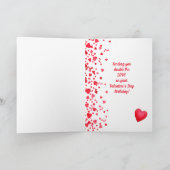 Carte Saint Anniversaire Rouge Confetti Coeurs Salutatio (Intérieur)