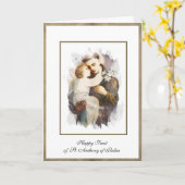 Carte Saint Antoine de Padoue Enfant Jésus (Fleur jaune)