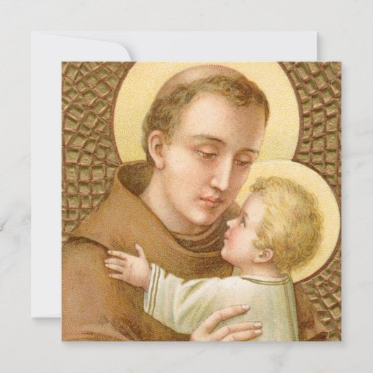 Carte Saint Antoine de Padoue et le Christ Enfant (JM 05 (Devant)