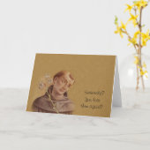 Carte Saint Antoine de Padoue Lily (Fleur jaune)