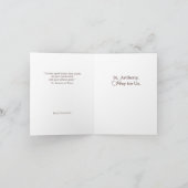 Carte Saint Antoine de Padoue Priez pour nous (Intérieur)