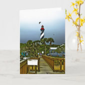 Carte Saint Augustine, Floride Phare (Fleur jaune)