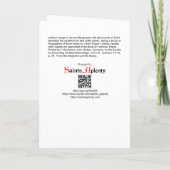 Carte Saint Barnabas l'apôtre (RLS 02) Salutation blanch (Dos)