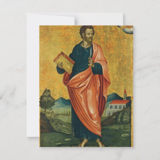 Carte Saint Bartholomée l'icône orthodoxe apôtre (Devant)