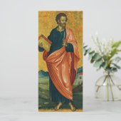 Carte Saint Bartholomée l'icône orthodoxe apôtre (Debout devant)