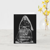 Carte Saint Bernadette Soubirous (Fleur jaune)