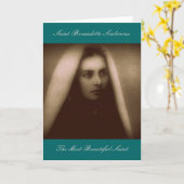 Carte Saint Bernadette Soubirous Le Saint le plus beau (Fleur jaune)