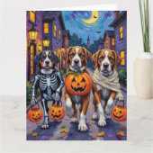 Carte Saint Bernard Dogs in Halloween Costumes (Devant)
