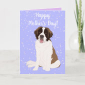 Carte Saint Bernard Fête des Mères (Devant)