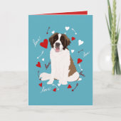 Carte Saint Bernard Valentines (Devant)