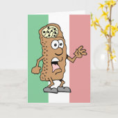 Carte Saint Cannoli ! Vous avez 50 ans ! Funny 50th Birt (Fleur jaune)