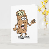 Carte Saint Cannoli ! Vous avez 70 ans ! Funny 70th Birt (Fleur jaune)