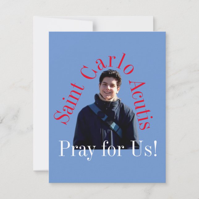 Carte Saint-Carlo Acutis (Devant)