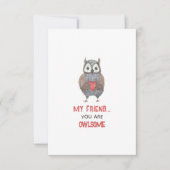 Carte Saint-Chouette Ami Saint-Valentin (Devant)