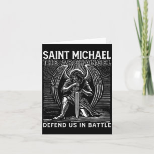 Carte Saint chrétien Michel catholique Saint nous défend