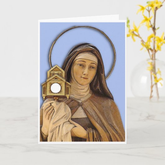 Carte Saint Clare Assisi (Fleur jaune)