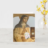 Carte Saint Clare d'Assise (Fleur jaune)