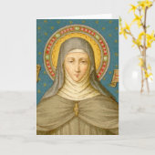 Carte Saint Clare d'Assise (SAU 027) Salutation (Fleur jaune)